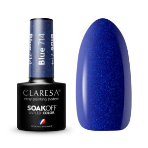 CLARESA VERNIS HYBRIDE BLEU 714 -5GR