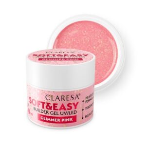 Claresa SOFT&EASY gel de construction Glimmer Pink 12 gr