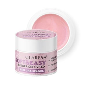 CLARESA SOFT&EASY GEL DE CONSTRUCTION PINK CHAMPAGNE 12G "SANS LIMAGE "