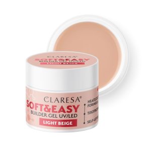 CLARESA SOFT&EASY GEL DE CONSTRUCTION LIGHT BEIGE 12G "SANS LIMAGE"