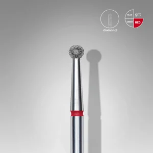 Foret À Ongles Diamanté, « Boule », Rouge, Diamètre De La Tête 2.7 Mm
