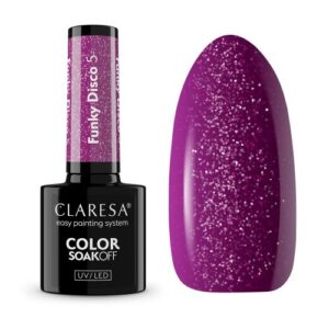 CLARESA VERNIS À ONGLES HYBRIDE FUNKY DISCO 5 VINYLE VIOLET -5G