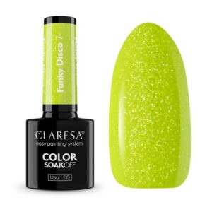 CLARESA VERNIS À ONGLES HYBRIDE FUNKY DISCO 7 LIME LIGHT -5G
