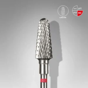 Foret à clous en carbure, «frustum», rouge, diamètre de la tête 6 mm / partie active 14 mm