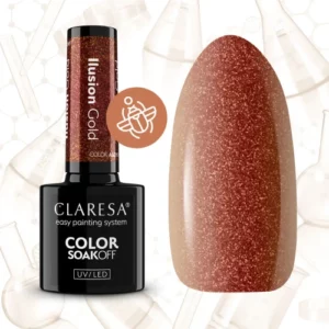 Claresa Vernis à Ongles Hybride ILUSION gold 5g