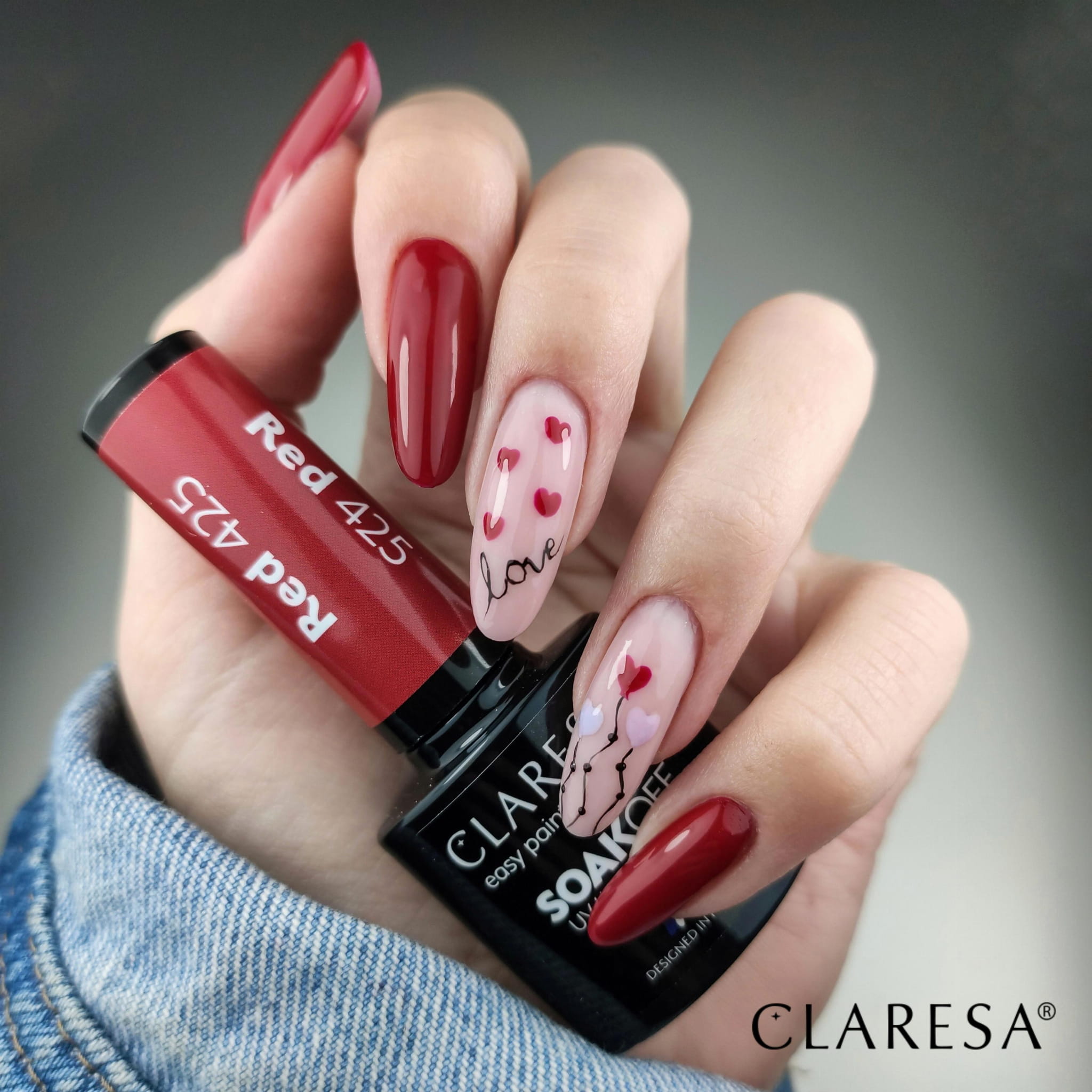 VVernis à ongles hybride Claresa ROUGE 425 - 5 gr – Image 2